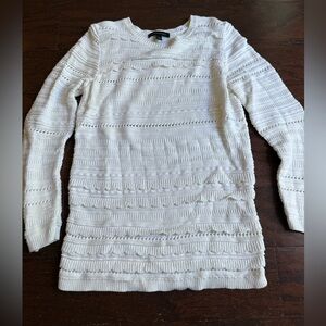 Banana Republic Ivory Knit Pullover